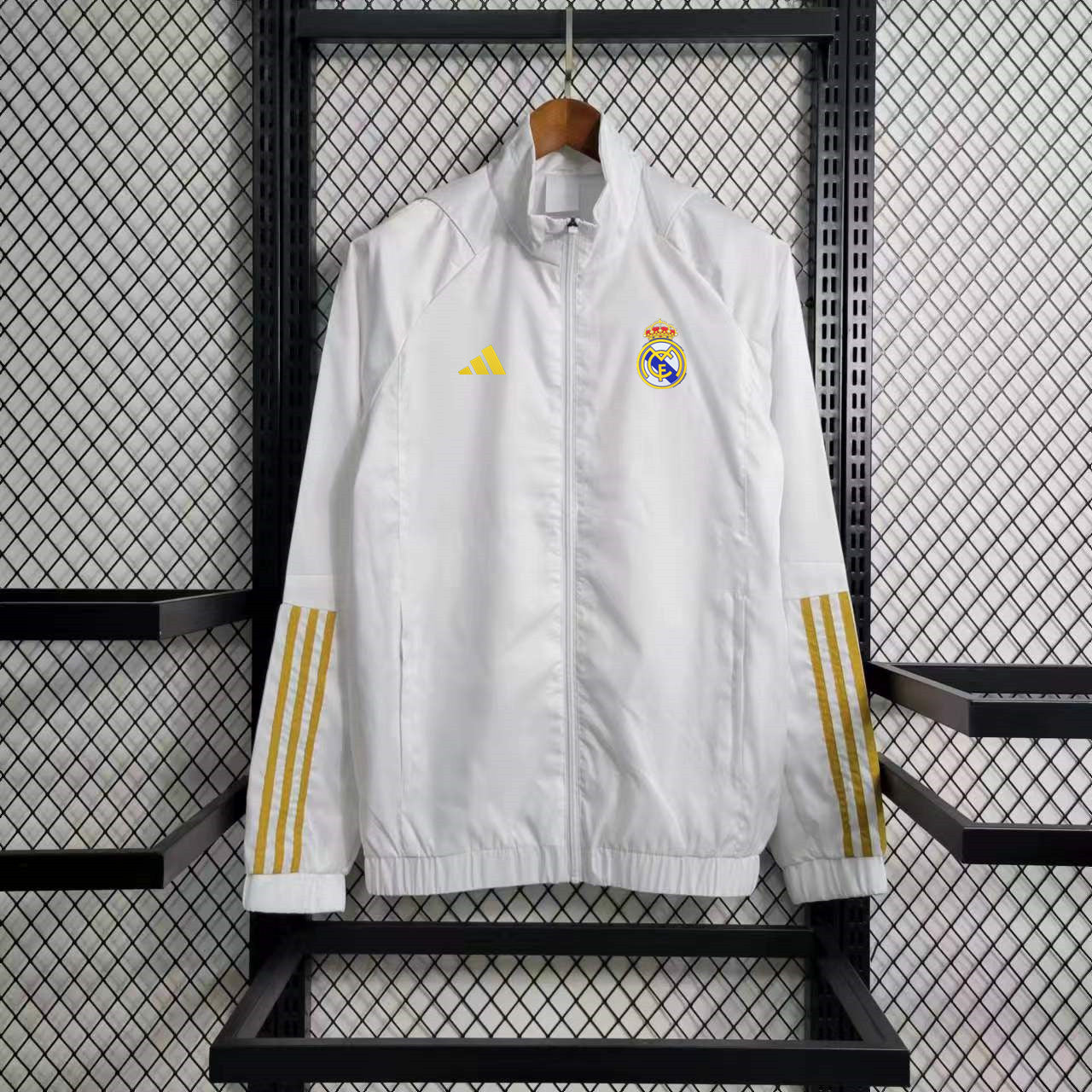 Real Madrid 2023 White Windbreaker