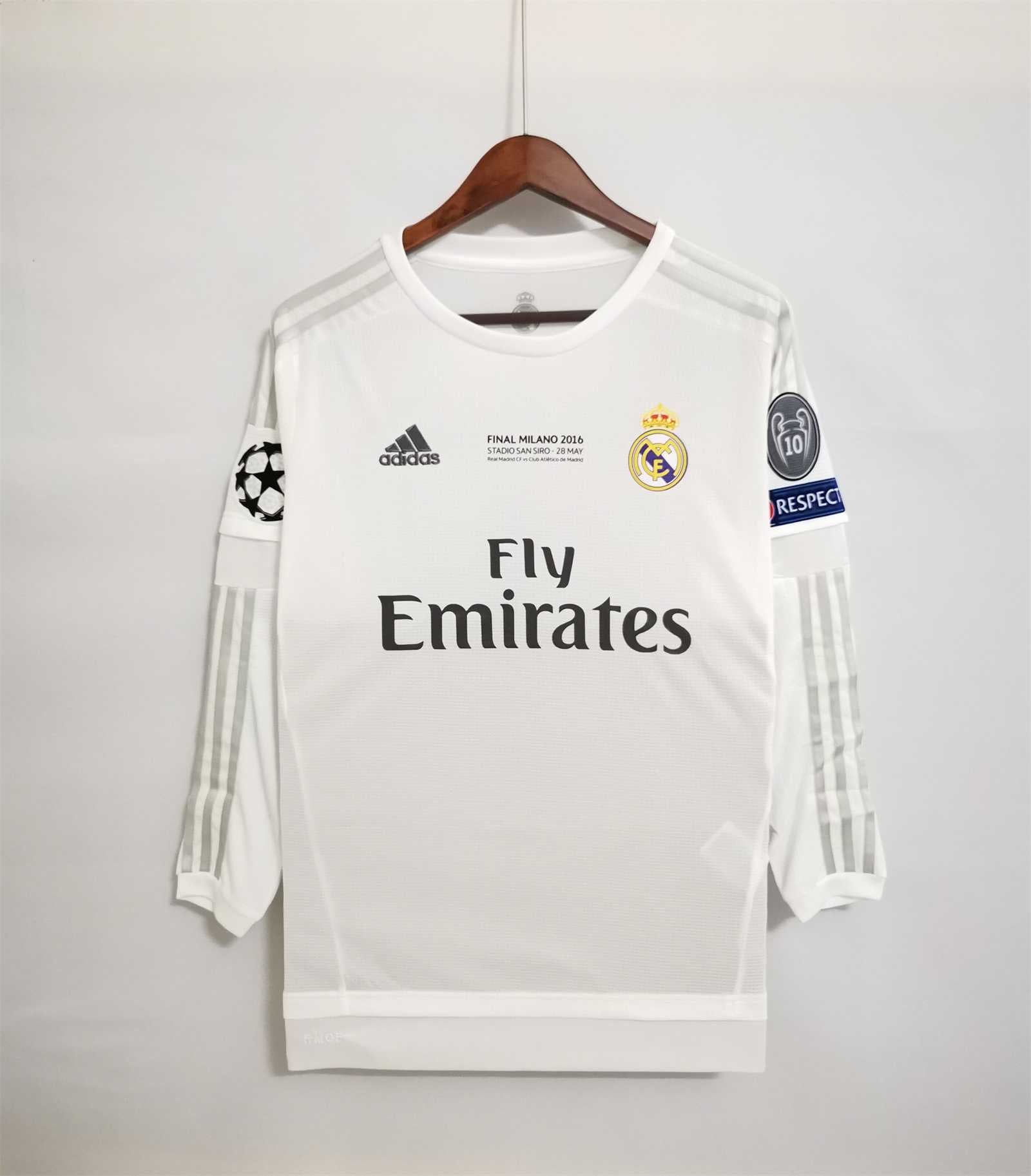 Real Madrid 2015/16 Home Long Sleeve