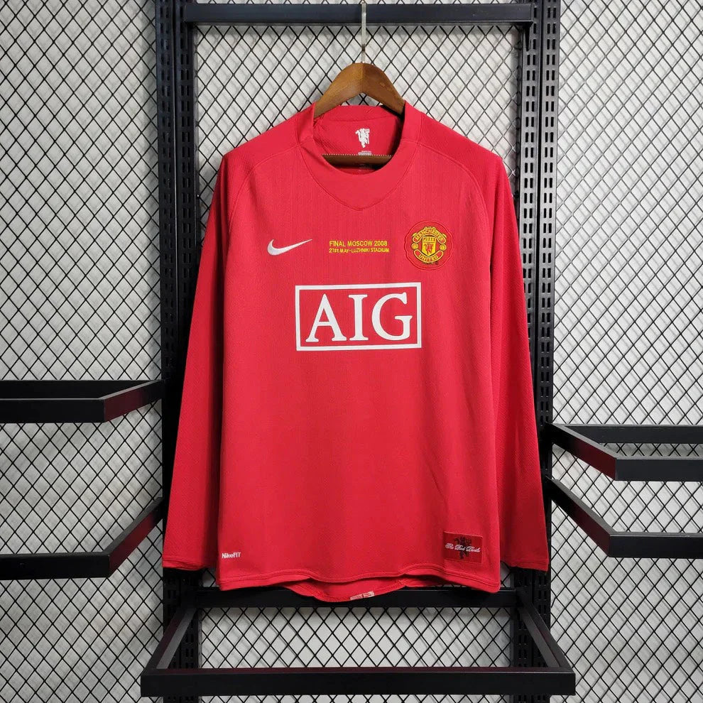 Manchester United 2007/08 Home Long Sleeve